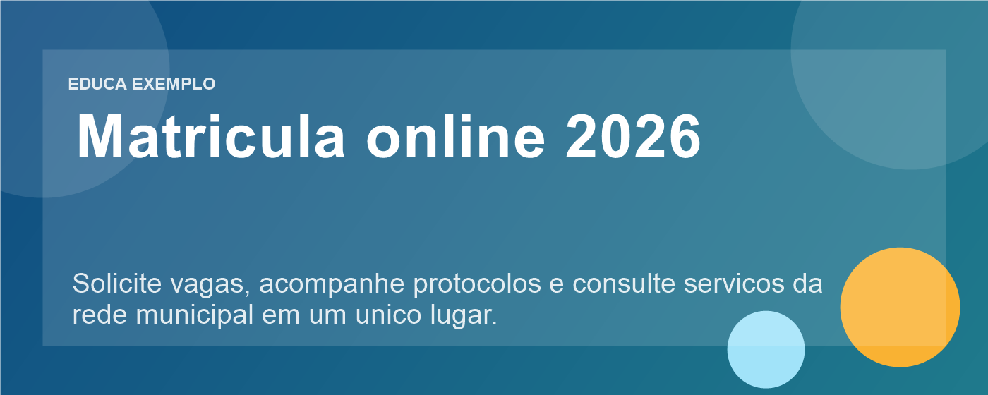 Banner ilustrado sobre matricula online 2026